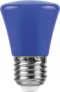 25913 Лампа светодиодная Feron LB-372 Колокольчик E27 1W синий Лампа светодиодная Feron LB-372 Колокольчик E27 1W синий