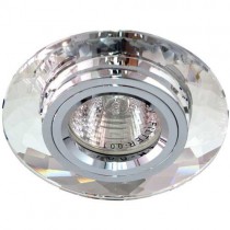 Светильник потолочный, MR16 G5.3 серебро + серебро, 8050-2
