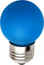 Лампа светодиодная Feron, LB-37 5LED/1W 230V E27, Синий