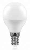 Лампа светодиодная Feron.PRO LB-1406 Шар G45 E14 6W дневной свет (4000К) OSRAM LED